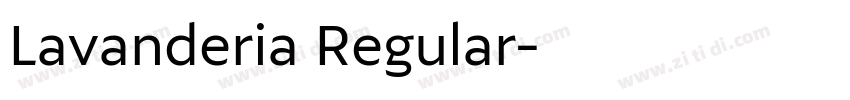 Lavanderia Regular字体转换